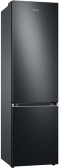 Samsung Koel-vriescombinatie, Koelkast met vriesvak, 203 cm, 390 l totaal volume, 114 l vriesgedeelte, AI Energy Mode, flessenrek, Premium Black Steel, RL38C602CB1/EG
