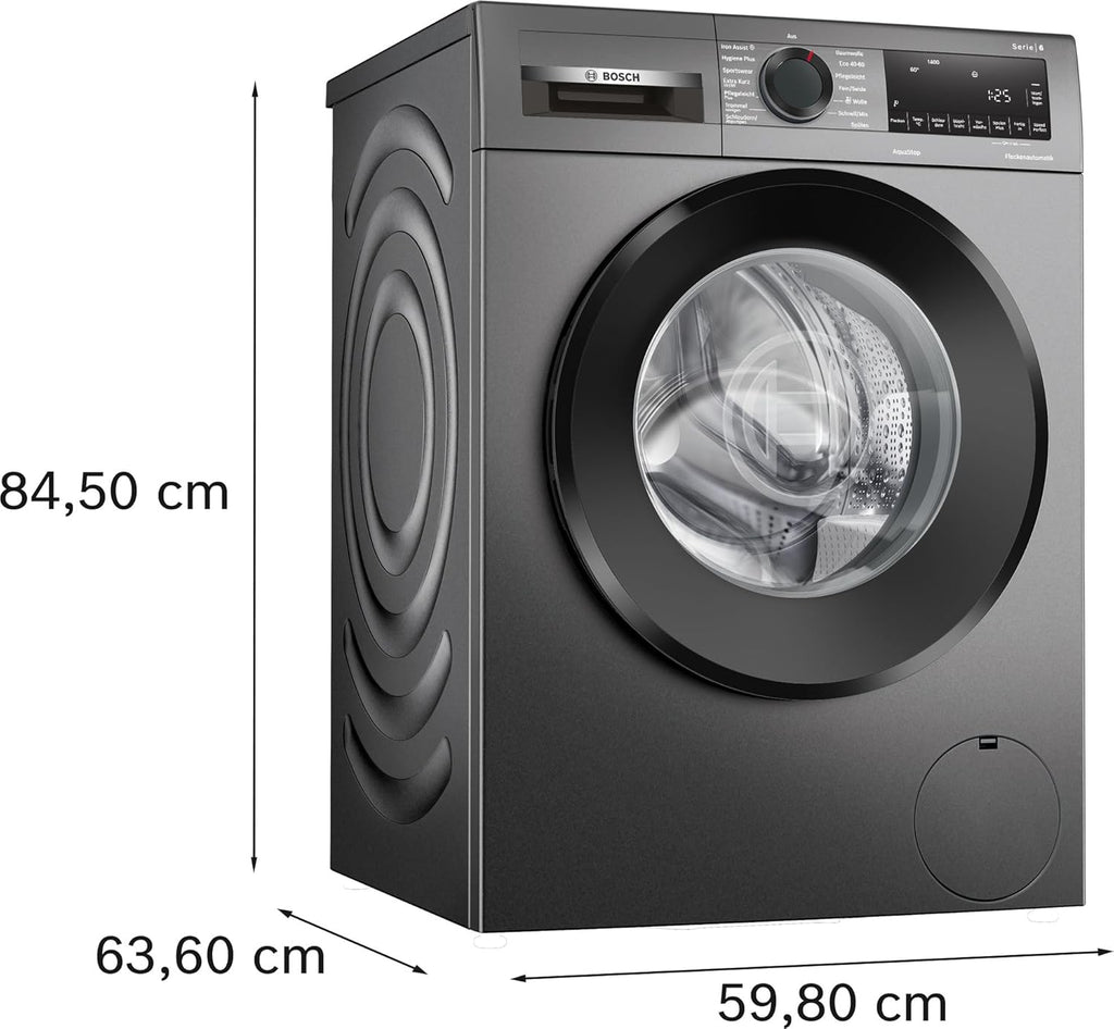 BOSCH WAN28127 Wasmachine Serie 4, voorlader met 8kg inhoud, 1400 tpm, Iron Assist, Active Water Plus, EcoSilence Drive, Speed Perfect, Wit, 60cm