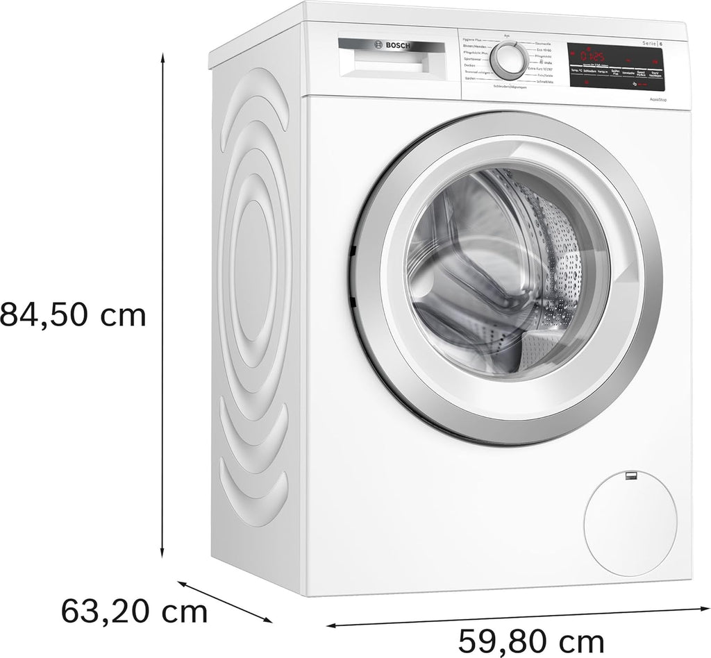 BOSCH WAN28127 Wasmachine Serie 4, voorlader met 8kg inhoud, 1400 tpm, Iron Assist, Active Water Plus, EcoSilence Drive, Speed Perfect, Wit, 60cm