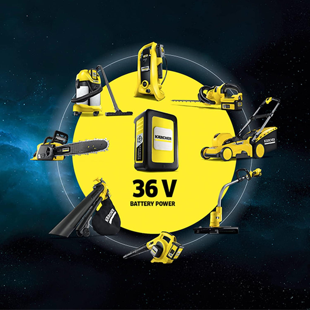 Kärcher 18 V accu bladblazer en -zuiger BLV 18-200 Battery Set, incl. 18 V/2,5 Ah accu en snellader, met mulchfunctie, luchtsnelheid: 200 km/u, opvangzak volume: 45 l, gewicht: 3,5 kg
