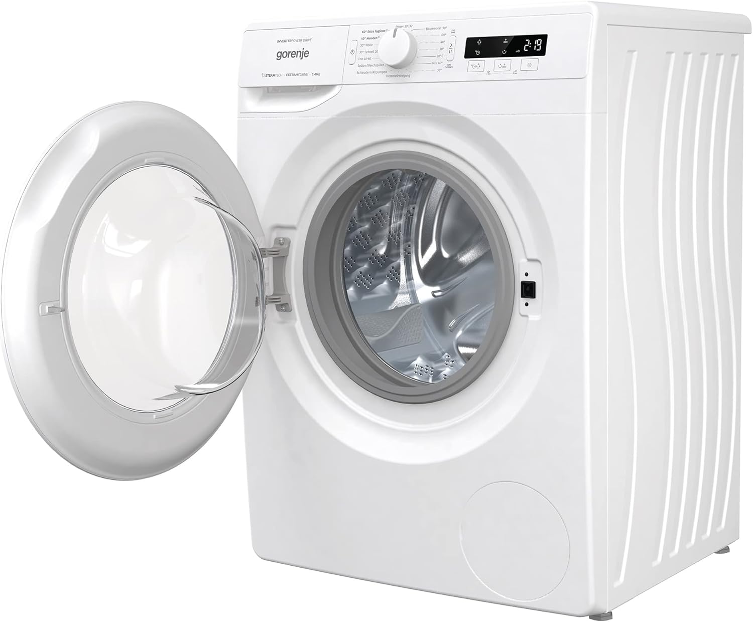 GORENJE WNPI84APS Wasmachine LED-display Inverter PowerDrive-motor AquaStop Stoomfunctie 16 programma's