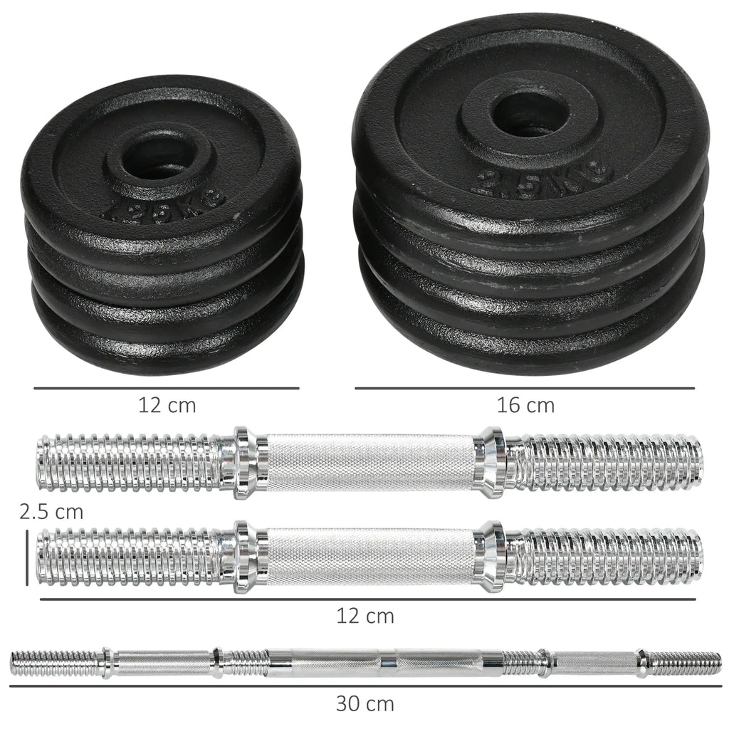 HOMCOM Halterset 2-in-1 halter stang combineerbaar ijzer