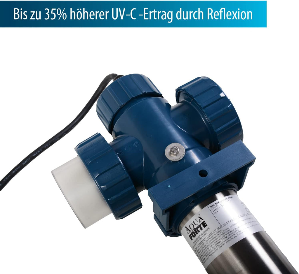 AquaForte filter-/vijverpomp DM-22.000 Vario S, 70-200W, opvoerhoogte 7,5m, regelbaar met externe controller. Ideaal als vijverpomp of als beekloop-/watervalpomp.