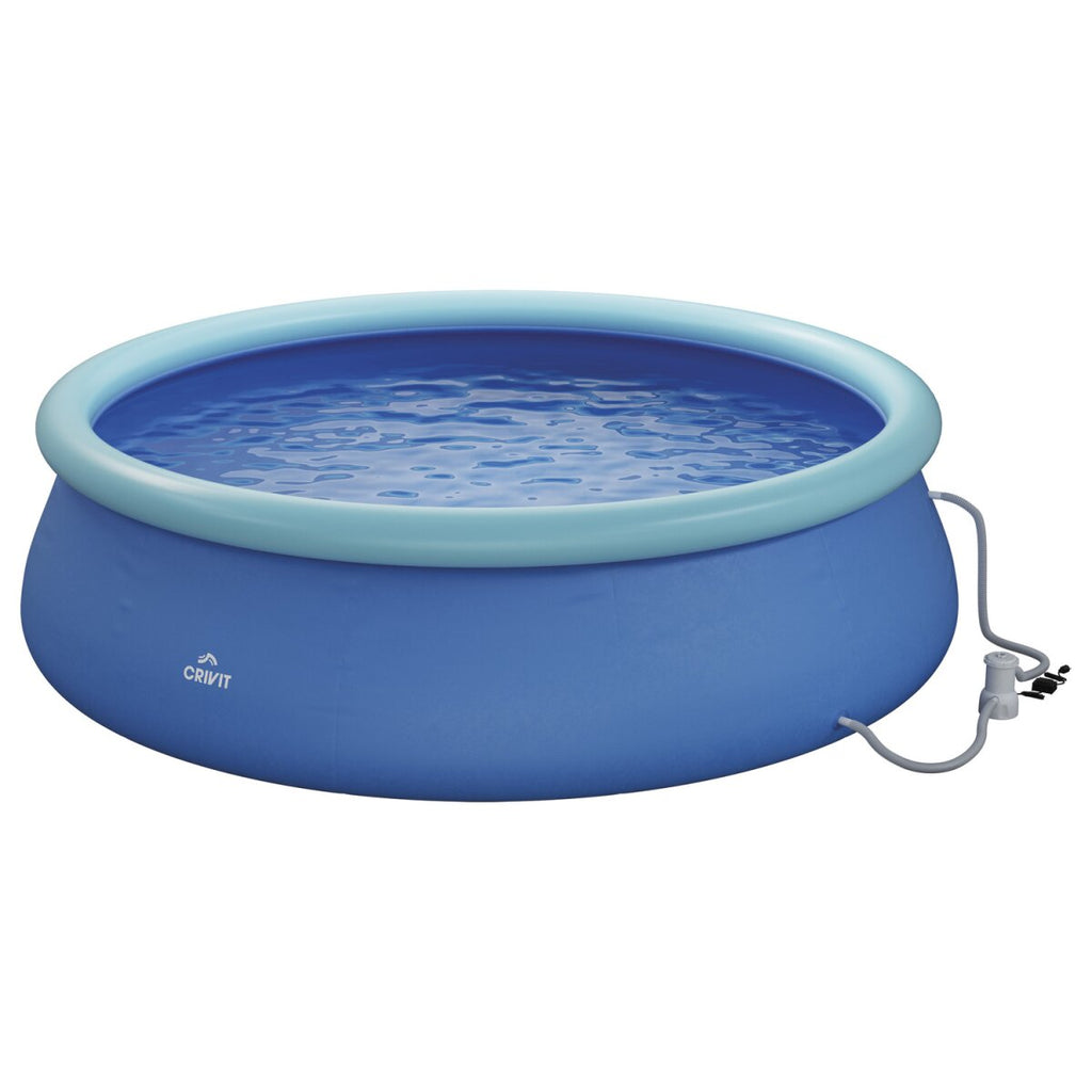 CRIVIT Quick-up-zwembad, Ø 300 x H 76 cm, incl. filterpomp - B-keus als nieuw