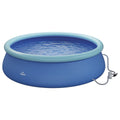 CRIVIT Quick-up-zwembad, Ø 300 x H 76 cm, incl. filterpomp - B-keus als nieuw
