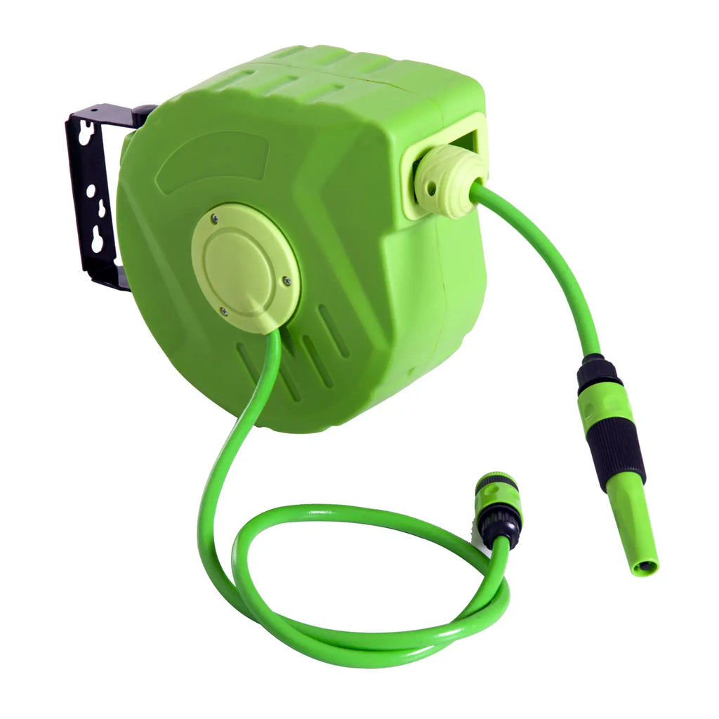 Durhand Schlauchtrommel Gartenschlauch Wickelautomatik schwenkbar