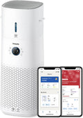 Philips Air Performer 2-in-1: Luchtzuiveraar en Ventilator - Reinigt 70 m², Verwijdert 99,97% van allergenen en verontreinigende stoffen. HEPA-filter, Slimme sensoren, Alexa, App. (AMF765/10)