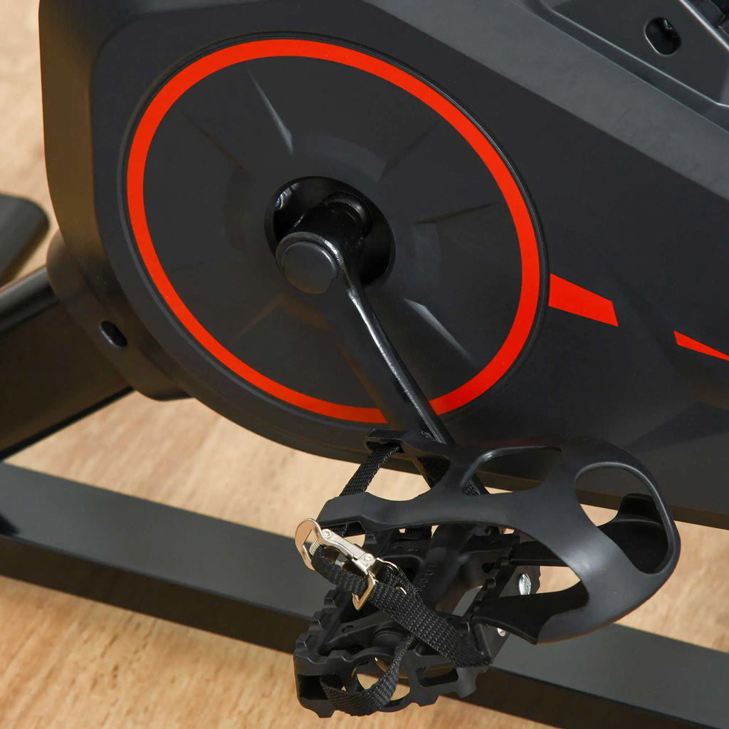HOMCOM Fietstrainer Hometrainer LCD-display in hoogte verstelbaar