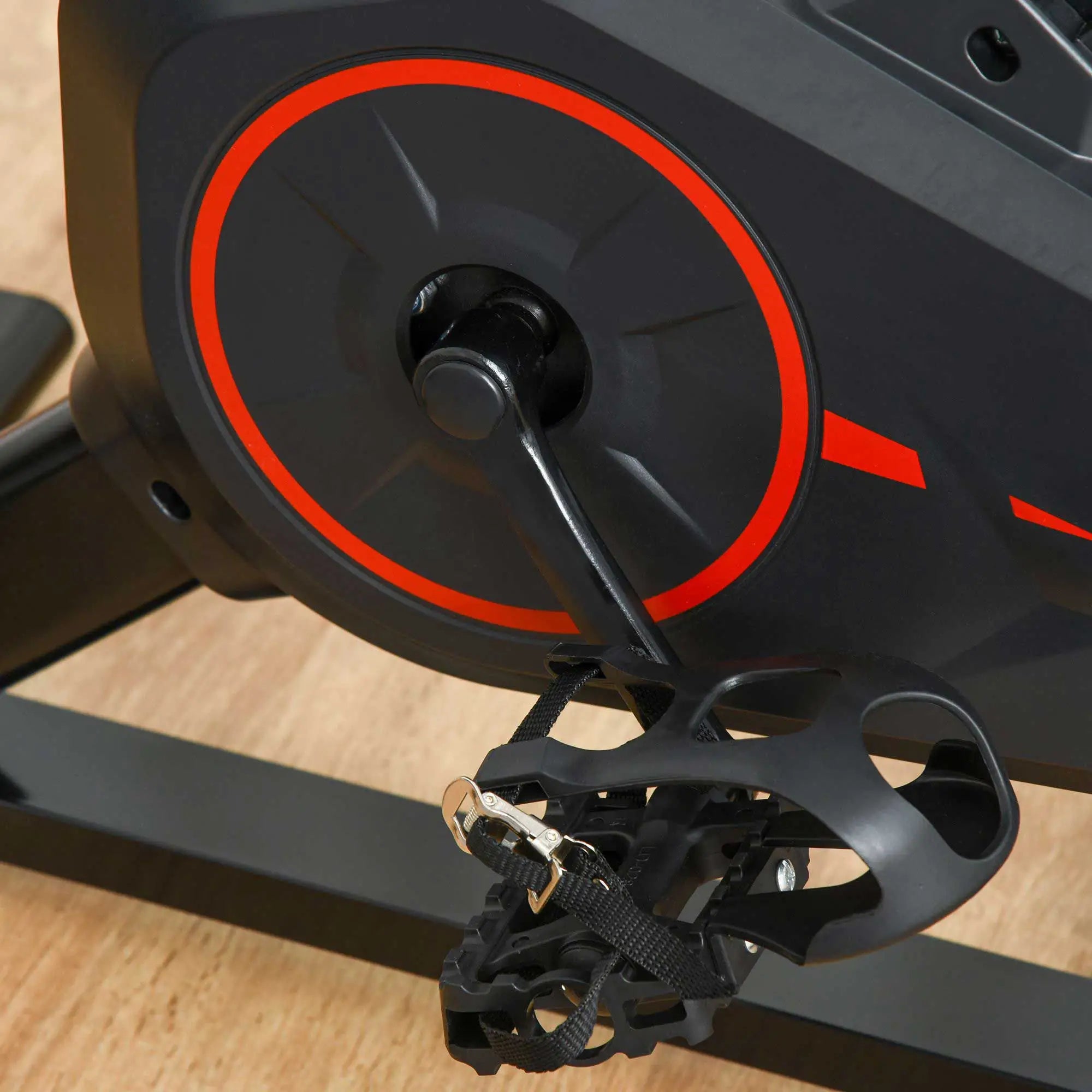 HOMCOM Fietstrainer Hometrainer LCD-display in hoogte verstelbaar