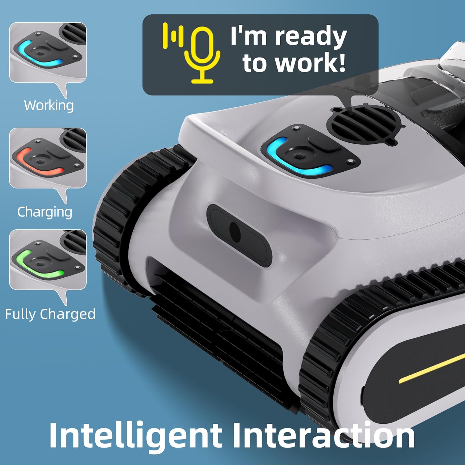 Crab draadloze robotzwembadreiniger, klimt op muren, automatische zwembadreiniger, geschikt voor wanden en bodems van zwembaden tot 150 m²