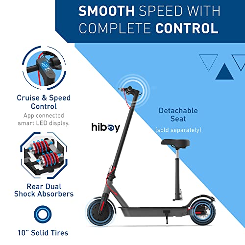 Hiboy S2 Pro opvouwbare elektrische scooter, 500W motor, 10" massieve banden