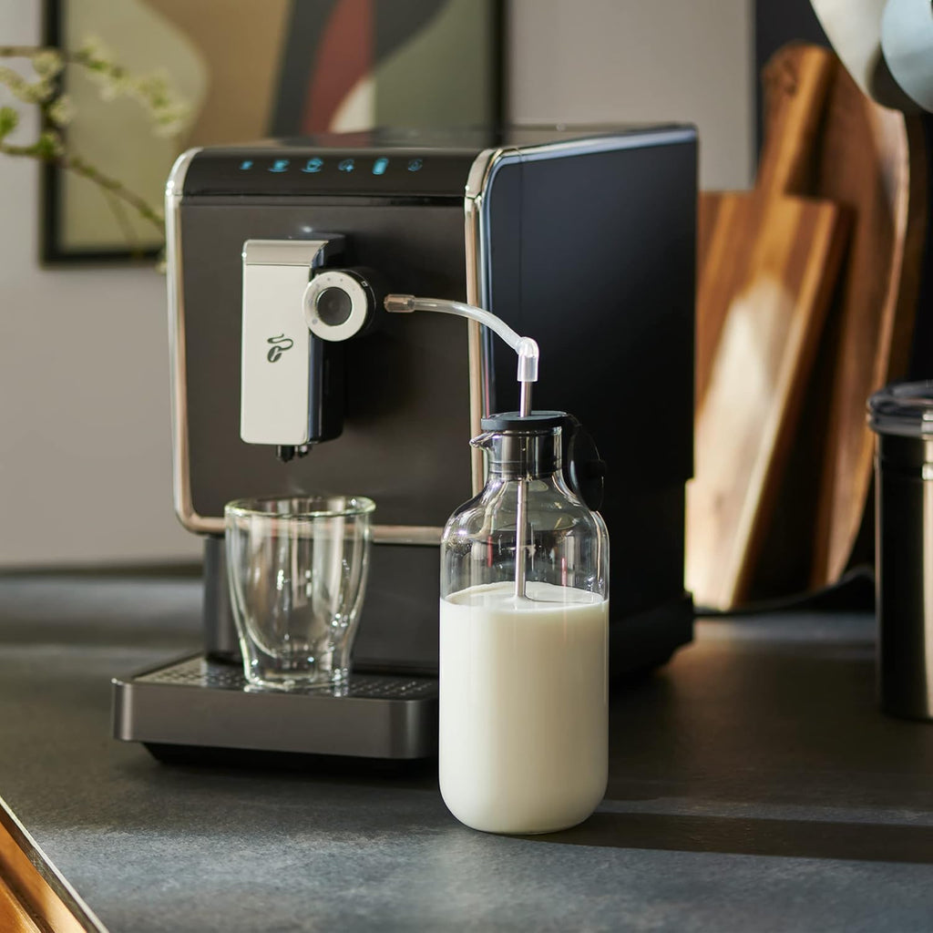 Tchibo volautomatisch koffiezetapparaat Esperto Pro met One Touch-functie voor Caffè Crema, espresso en melkspecialiteiten, antraciet