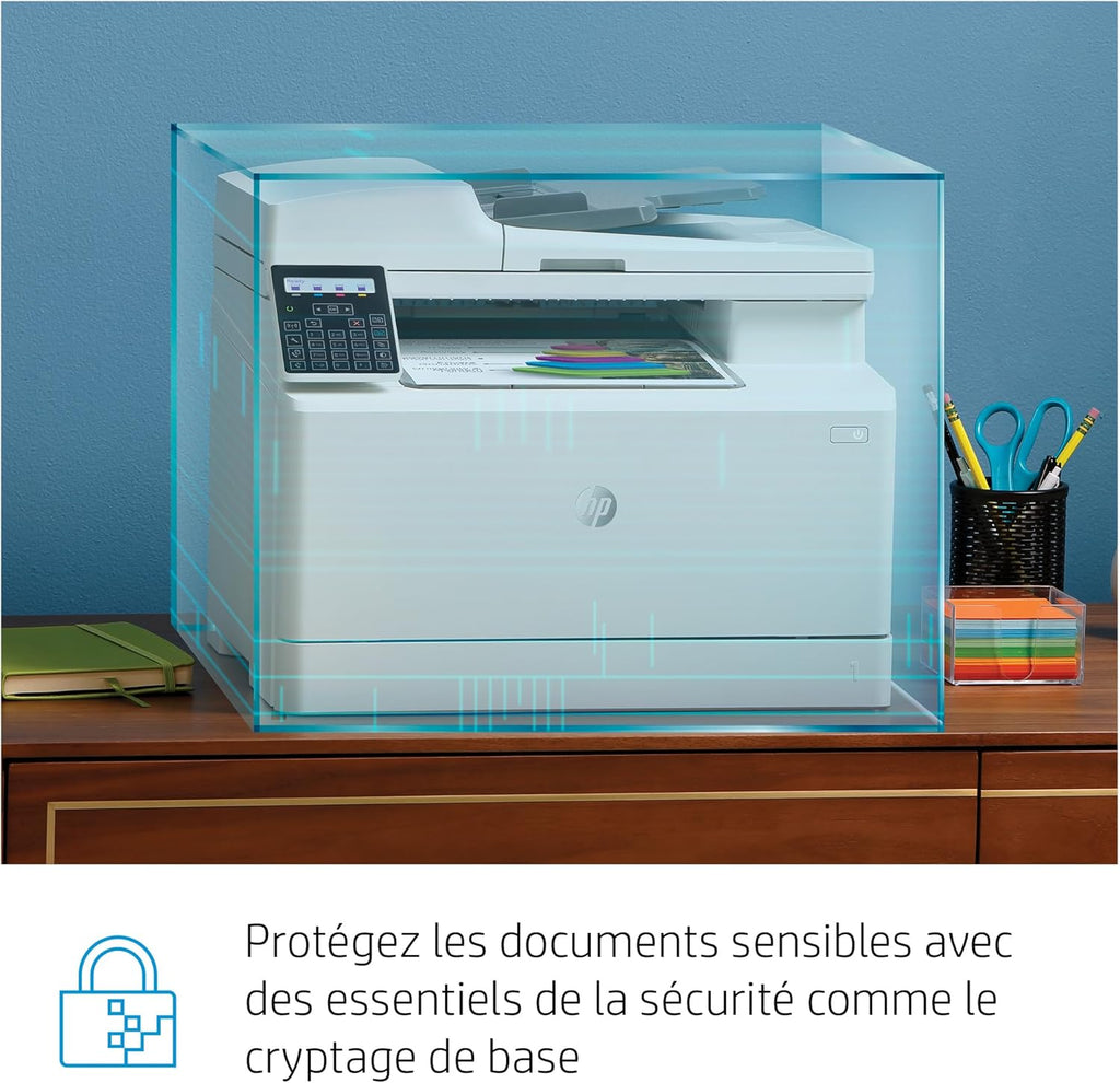HP Color LaserJet Pro MFP 3302fdwg multifunctionele kleurenlaserprinter, fax, automatisch dubbelzijdig afdrukken, touchscreen, wifi, ethernet, USB, HP Wolf Pro Security