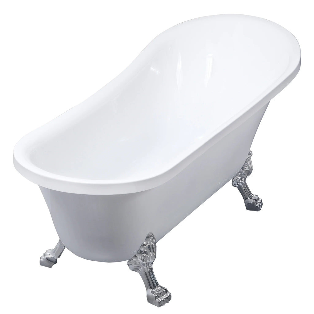 Lykke badkuip met poten Nordic Deluxe 1700x750x730mm, wit