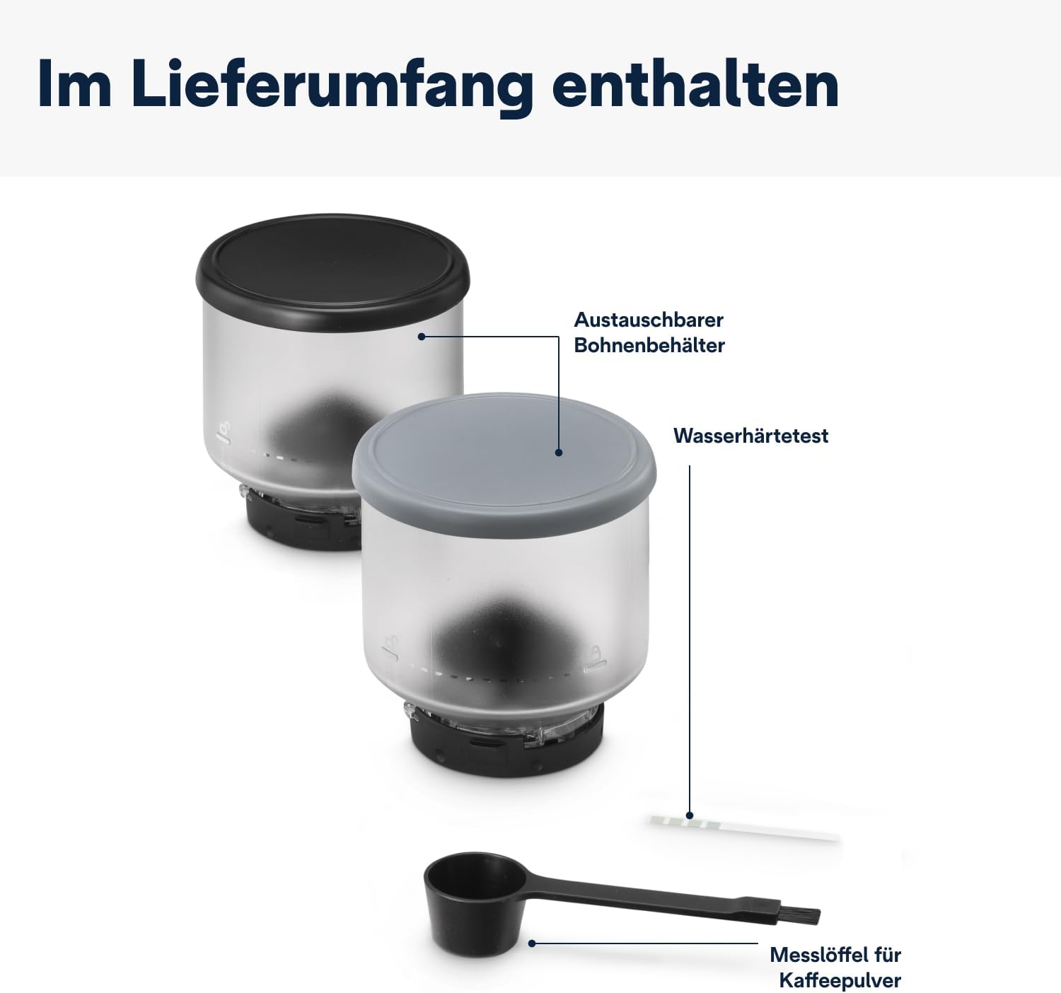 De'Longhi Rivelia EXAM440.55.W volautomatische espressomachine met LatteCrema-melksysteem, verwisselbaar bonenreservoir, 16 koffie- en melkdranken met één druk op de knop, Extra-Shot-functie, 3,5 inch touchscreen, wit