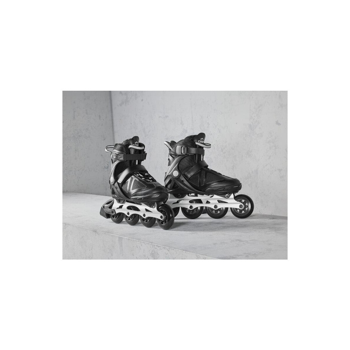 CRIVIT Dames Inlineskates, Softboot, 38, zwart - B-keus als nieuw