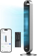 Dreo 25dB Stille Slimme Torenventilator met Spraakbesturing, WiFi Alexa Ventilator, APP Bediening, 120° Oscillerende Staande Ventilator, 12 Snelheden, 4 Modi, 12-uurs Timer, Pilot Max S
