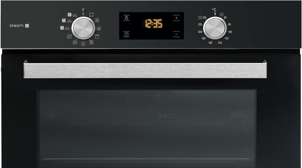Bauknecht BAKO 566 IND Oven-Kookplaat combinatie/Inductiekookplaat (60 cm)/Hete lucht/Gentle Steam/Maxi Cooking/My Menue/Kookzones met Booster-functie/Ovenuittrek op 2 niveaus, RVS