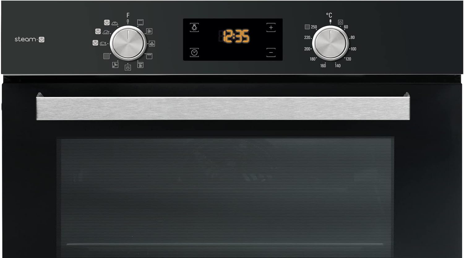 Bauknecht BAKO 566 IND Oven-Kookplaat combinatie/Inductiekookplaat (60 cm)/Hete lucht/Gentle Steam/Maxi Cooking/My Menue/Kookzones met Booster-functie/Ovenuittrek op 2 niveaus, RVS