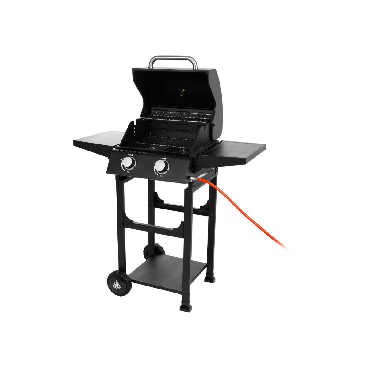 GRILLMEISTER Gasbarbecue 2-pits "Memphis", met warmhoudrooster - B-keus als nieuw