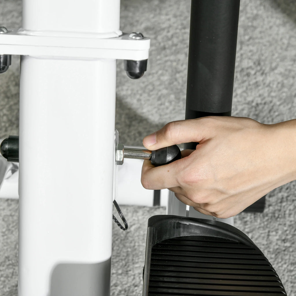 SPORTNOW Stepper met handgreep 12 weerstandsniveaus monitorweergave