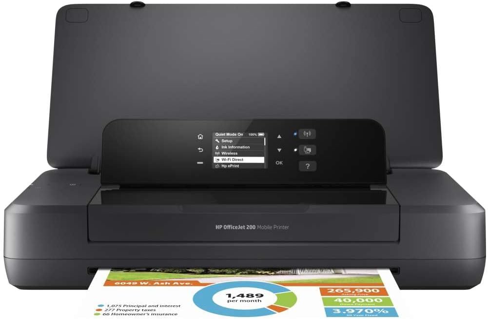 HP OfficeJet 200 Mobiele Inkjetprinter (A4, printer, wifi, HP ePrint, Airprint, USB, 4800 x 1200 dpi) zwart