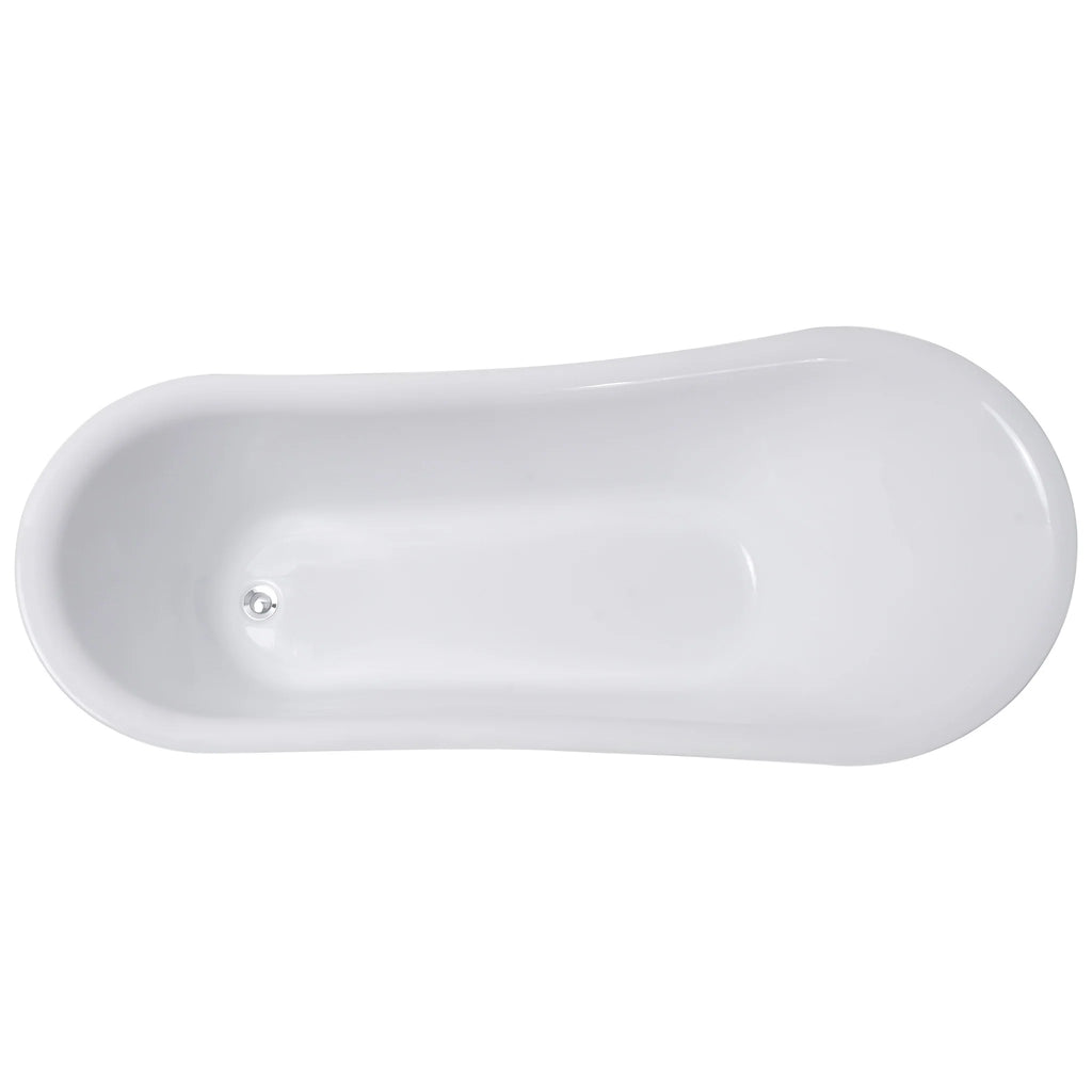 Lykke badkuip met poten Nordic Deluxe 1700x750x730mm, wit