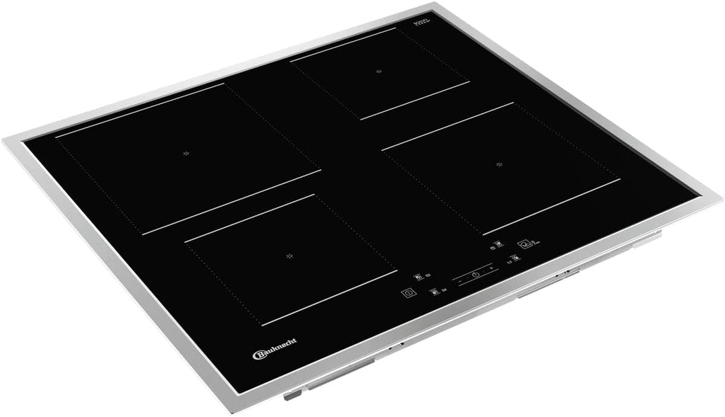 Bauknecht BAKO 566 IND Oven-Kookplaat combinatie/Inductiekookplaat (60 cm)/Hete lucht/Gentle Steam/Maxi Cooking/My Menue/Kookzones met Booster-functie/Ovenuittrek op 2 niveaus, RVS