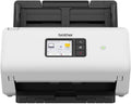 Brother ADS-4500W, flexibele documentscanner met USB, LAN en WLAN, dubbelzijdig scannen, touchscreen, ADS4500WRE1, wit