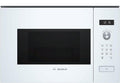 Bosch BFL524MW0 Serie 6 Inbouwmagnetron, 38 x 60 cm, 800 W, draaiplateau 25,5 cm, deurscharnieren links, AutoPilot 7 7 automatische programma's, reinigingsondersteuning, led-touchdisplay, wit