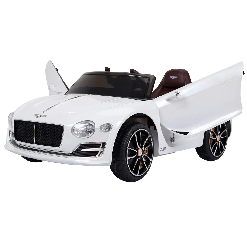HOMCOM Kinder elektrische auto Bentley GT gelicentieerd met afstandsbediening Wit