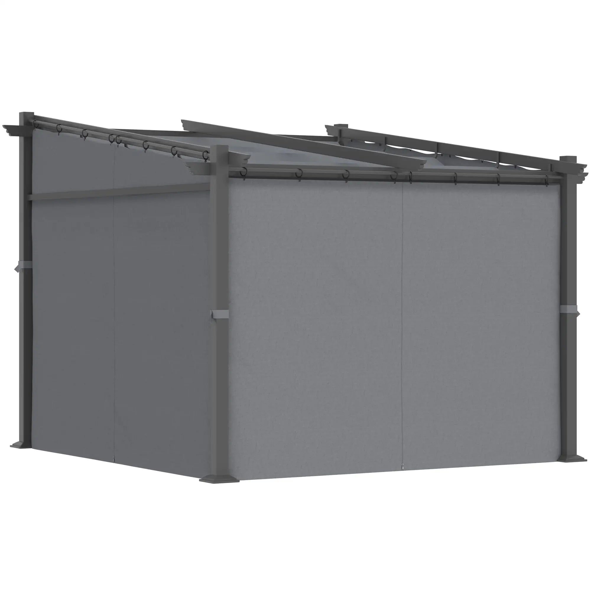 Outsunny Pergola met uitschuifbaar dak en kabelsysteem