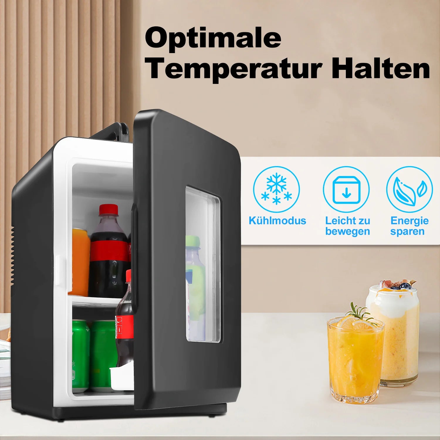 Sonnewelt 2-in-1 minikoelkast 15L koelbox