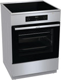 Gorenje GEIT5C61SPG vrijstaand fornuis met inductiekookplaat, 50 cm, 70 liter, zilver, PerfectGrill, AirFry, FrozenBake, Pizza Mode 300°C, AquaClean, Made in Europe, RVS