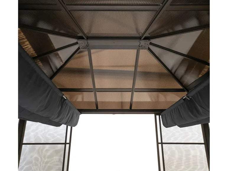 SOJAG Canada Paviljoen "Castel", van aluminium, incl. zonnedoek en insectenhor, brons