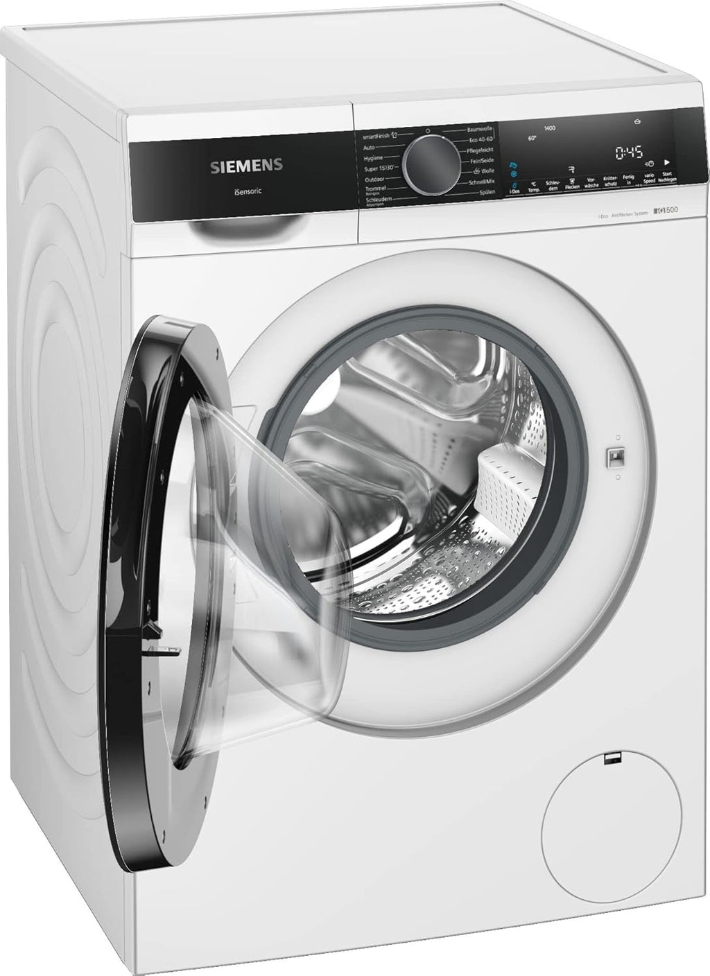 Siemens WM14N223 Waschmaschine iQ300, Frontlader mit 7kg Fassungsvermgen, 1400 UpM, speedPack L, LED-Display,Outdoor-Programm, Wei, 60cm