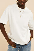 Wit oversized basic T-shirt